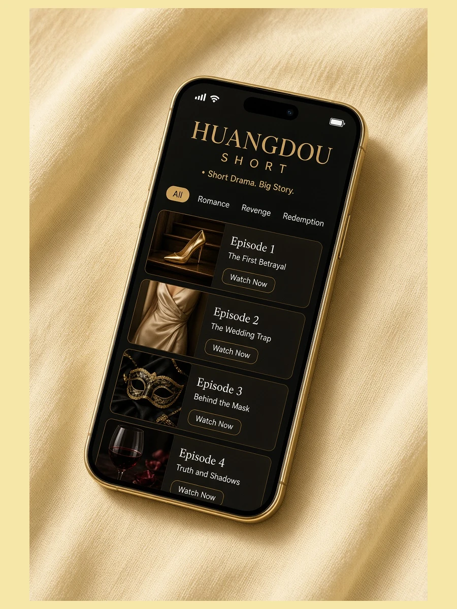 黄豆短剧APP移动阅读界面